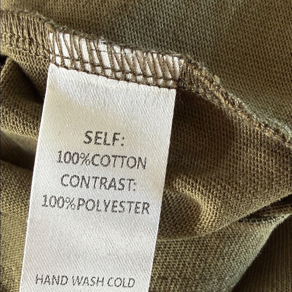 Easel Boho Olive Top Patchwork Balloon Sleeves NW… - image 11